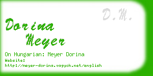 dorina meyer business card